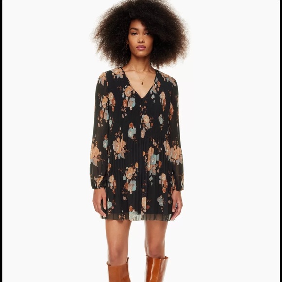 Wilfred Daydreamer V-Neck Dress  Black/ Maplewood - Picture 2 of 10